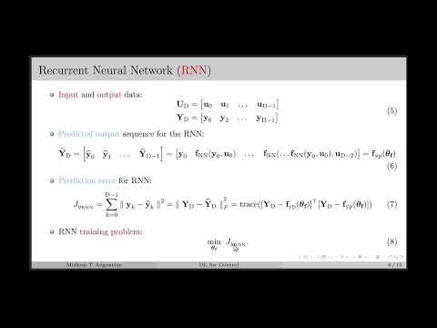 6. Recurrent Neural Network | Deep Learning for Control