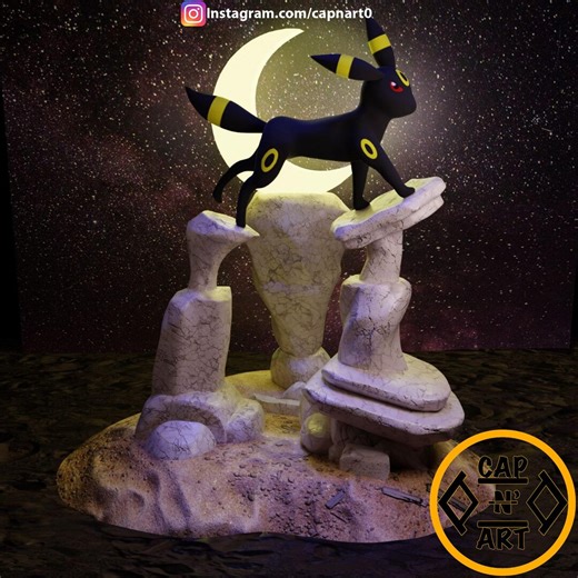 Umbreon Pokémon Stl - Etsy