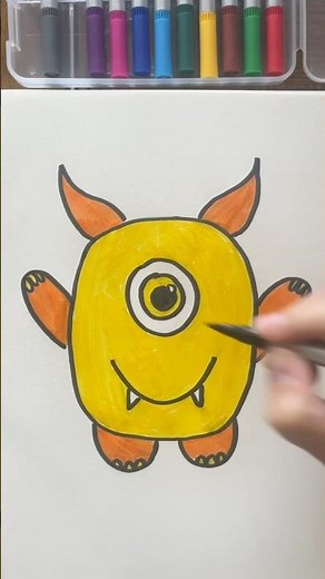 How to draw a monster easy step by step👿