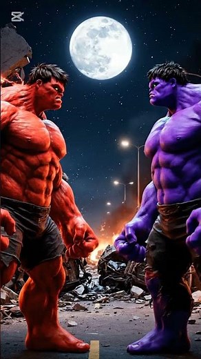 Red Hulk vs Purple Hulk | Epic Final Battle in Destroyed City | Full Fight HD