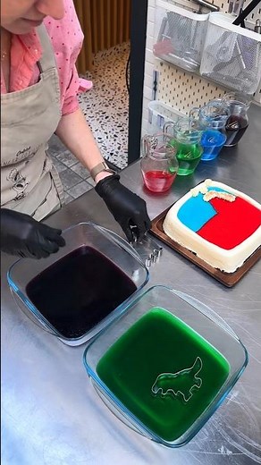 Jello Dino Cake! A cake that's prehistoric fun 🦕🍰