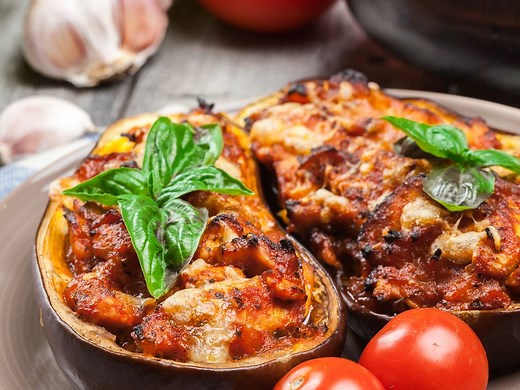 Aubergines farcies (aux légumes ou mixte)