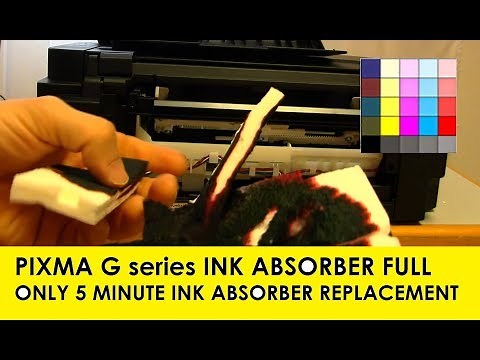 PIXMA G1000 G2000 G3000 G1010 G2010 G3010 Error 5B00 Ink Absorber partial replacement printer reset