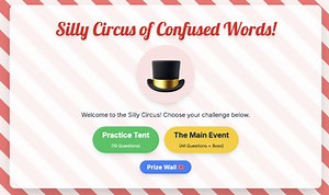 Silly Circus of Commonly Confused Words Interactive Video Game