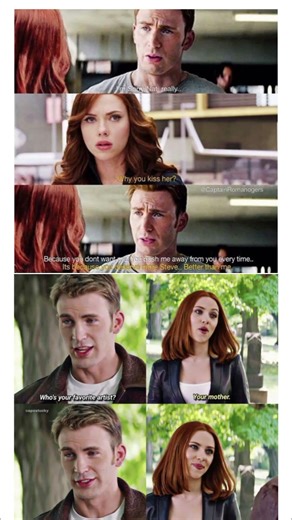 Captain America & Black Widows Savage Friendship Moment Marvel Funny Scene#short#menes #harrypotter