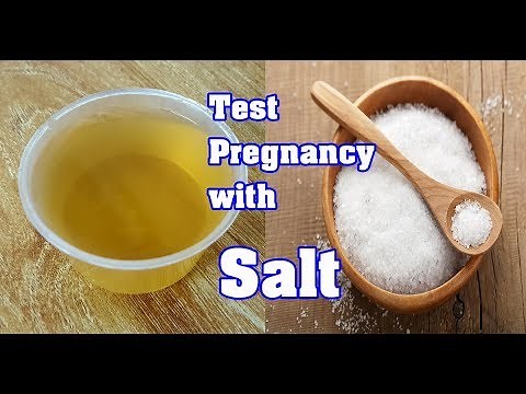 Pregnancy test with salt | Home pregnancy test with salt | Positive salt pregnancy test at home