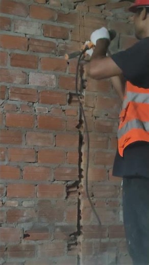 Drill Concrete For Install Electrical Pipe
