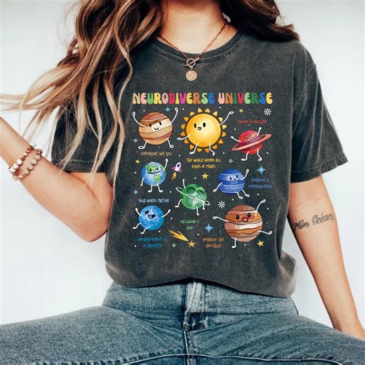 Neurodiverse Universe Shirt, Autism Awareness Tee, Neurodiversity Matters Gift, Inclusion Shirt, Special Education Teacher, ADHD Support Tee - Etsy