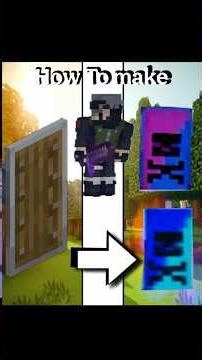 HOW To Make Colourful shield for minecraft pe. #minecraft #AYAN_GAMING