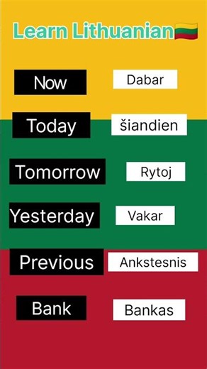 Lithuanian language for beginners 🇱🇹 #lithuanianlanguage #lithuania #europe #studentvisa #learning