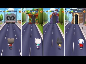 Talking Tom Gold Run: Talking Tom,Talking Angela,Talking Becca,Talking Hank (Android/iOS) Gameplay