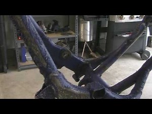 Part 1 Assembling motocross bike stripping frame paint. YZ250F example.