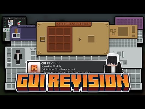 GUI REVISION FOR MINECRAFT PE & BEDROCK