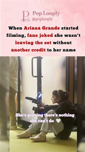 Ariana Grande behind the camera #arianagrande #popular