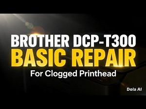 Brother DCP- T300 Basic repair for clogged printer head #tutorial