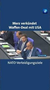 Waffendeal mit den USA: Merz will Tomahawk-Marschflugkörper kaufen #tagesschau #nachrichten #merz