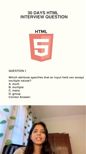 HTML Interview Questions #1 | Frontend Interview #frontenddeveloper #html #interview #shorts