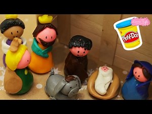 DIY / PLAY-DOH CHRISTMAS NATIVITY SCENE