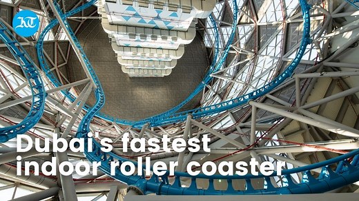 23K views · 546 reactions | The Storm Coaster at Dubai Hills Mall has a 50-metre vertical drop making it the perfect ride for adrenaline junkies | Khaleej Times | Facebook