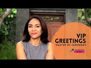 How to Handle VIPs in formal events #Emcee #publicspeaking