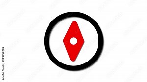 Compass icon animations perfect for professional applications, enhancing user navigation and interactive design Stock Video