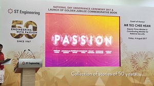 At the launch of our Golden Jubilee commemorative book #EngineeringwithPassion attended by 200 employees and invited guests, we recounted the stories of purpose, passion, commitment and innovation. #STEngineeringat50 | ST Engineering