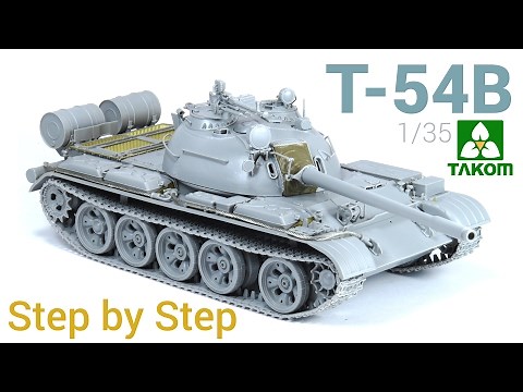 [1] T-54B Russian Medium Tank (TAKOM) - Step by step