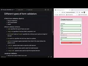 HTML Form Validation: Required, Pattern & Input Types