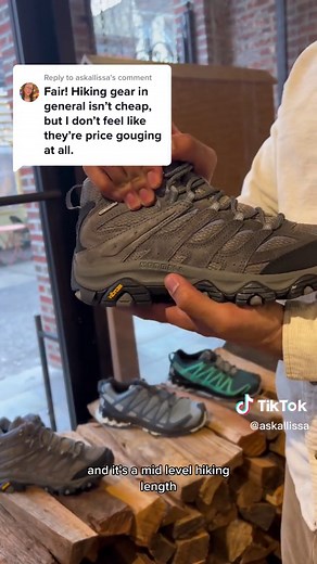 Replying to @askallissa I believe these are the Merrel Moab 3 Mid Waterproof hiking boots and i think theyre under $150 (the proces on thier boots vary of course) #hiking #hikersoftiktok #hikingszn #hikertok #womenwhohike #merrel #hike #blackownedbusinesses