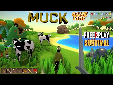 Muck ★ Gameplay ★ PC Steam [ Free to Play ] PVP PVE Multiplayer Survival Game 2021 ★ 1080p60FPS