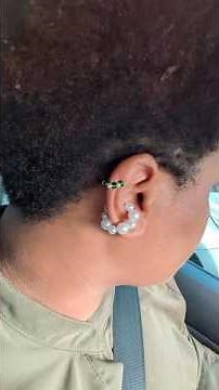 DIY artes de perlas Ear Cuff | Arete sin perforación, aro de oreja, pendientes falsos #diy