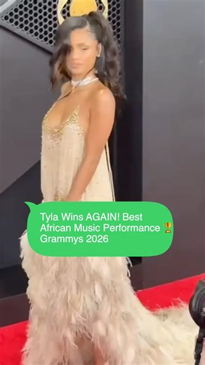 Tyla Wins AGAIN! Best African Music Performance 🏆 #Tyla #Grammys2026