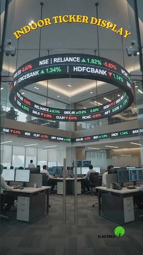 LED Stock Ticker Display | Live NSE & BSE Market Display Solution | Elactree