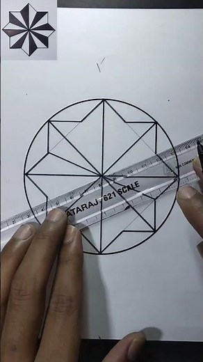 Simple Geometrical Circle Design || Easy Geometry Pattern | Geometrical Chart | geometric
