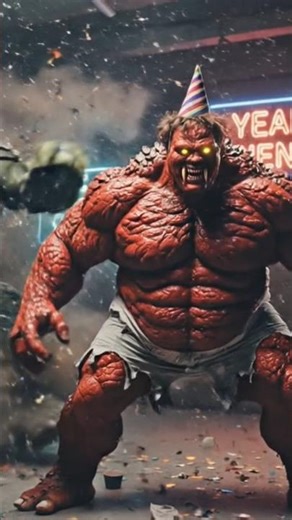 Red hulk vs Green hulk #theincrediblehulk #marvel #aivideo #funny #avengers #hulk