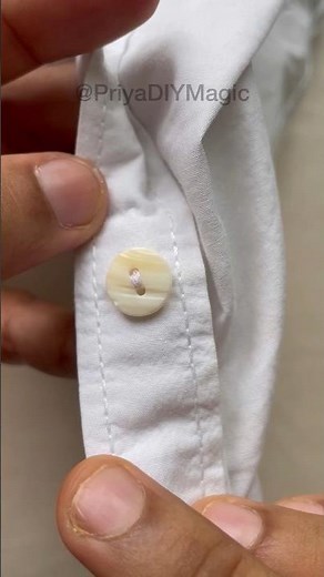 "🧵✨Learn to Stitch a Shirt Button Like a Pro: Easy Tutorial✨👔" #diy #craft #shorts #viral