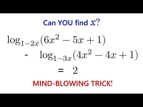 Can You Solve This Mind-Blowing Log Equation? Most Students Can't!