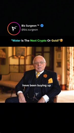 Investing | Finance | Stocks on Instagram: "Is Water About to Become More Valuable Than Gold? 👇 Dan Peña says the next real fortune won’t come from tech, crypto, or stocks. It’ll come from water. According to him, the ultra-wealthy are already preparing. Quietly buying land. Securing water rights. Positioning themselves for a future where clean water is scarce — and priceless. At first, it sounds extreme. But then you look closer. Climate change is drying rivers. Populations are exploding. Poll
