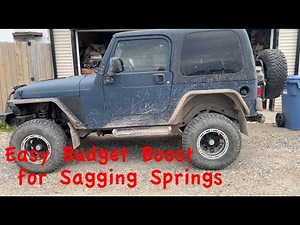 How to Install Jeep Budget boost Lift Spacers
