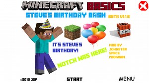 Minecraft Basics: Steve's Birthday Bash! by JohnsterSpaceGames