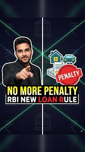 🚗🏠 Took a loan for your car or house? Time to celebrate! 🎉 Because now you can close your loan early thanks to RBI’s new rule. Earlier, if you tried to repay your home loan, car loan, or business loan early by paying extra EMIs or the full principal, banks used to charge a prepayment penalty of 1%–5% 😓. That meant, on a ₹1 crore loan, you could be charged ₹1–5 lakh penalty just for closing it early! 💸 But now RBI has made it clear: 👉 If your loan is on floating interest rate, banks cannot 