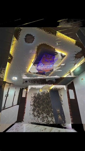 Pvc panel fall ceiling design in home #home #viral