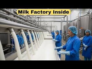 Inside a Dairy Milk Processing Factory Complete Milk Production Process