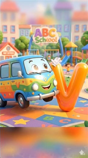 V for Van 🚐 | Learn Letter V | ABC Alphabet Learning for Kids