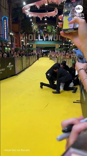 Security tackles man that accosted Ariana Grande at 'Wicked' premiere