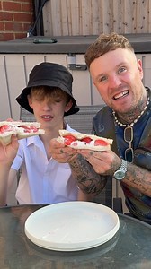 245K views · 2.3K reactions | Eating the Viral Strawberry and cream cheese sandwich | Ryan TricksTv | Facebook