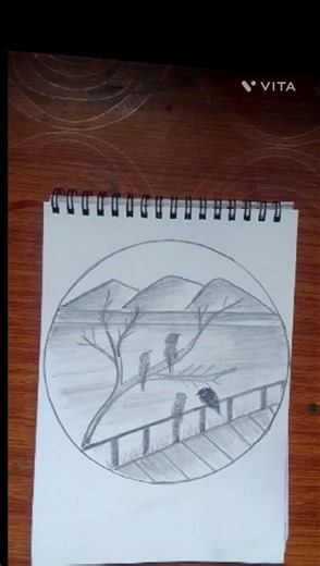 #how to draw simple landscape design for begginners#drawing