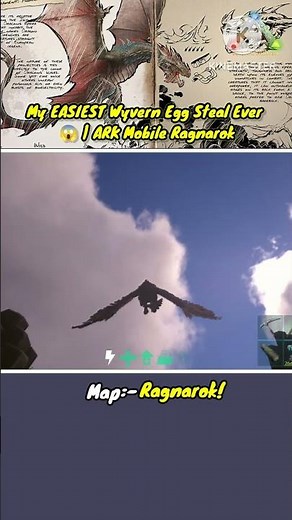 My EASIEST Wyvern Egg Steal Ever 😱 | ARK Mobile Ragnarok #arkmobile #wyvernegg #arksurvivalevolved