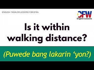 English to Tagalog Phrases You Can Use Everyday | OFW English Lessons