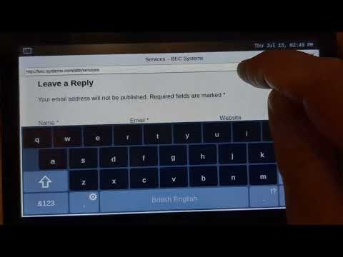 The Qt6 Virtual Keyboard in the Yoe Kiosk Browser